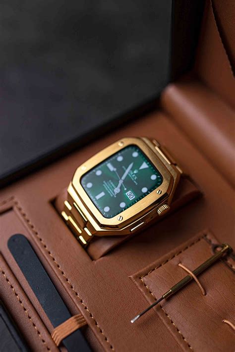 real gold apple watch case